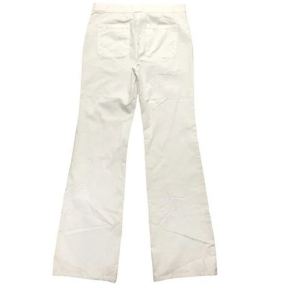 Nili Lotan NWT Oakland Wide-Leg Stretch Twill Pant in‎ Eggshell Women's Size 8 - Picture 3 of 10